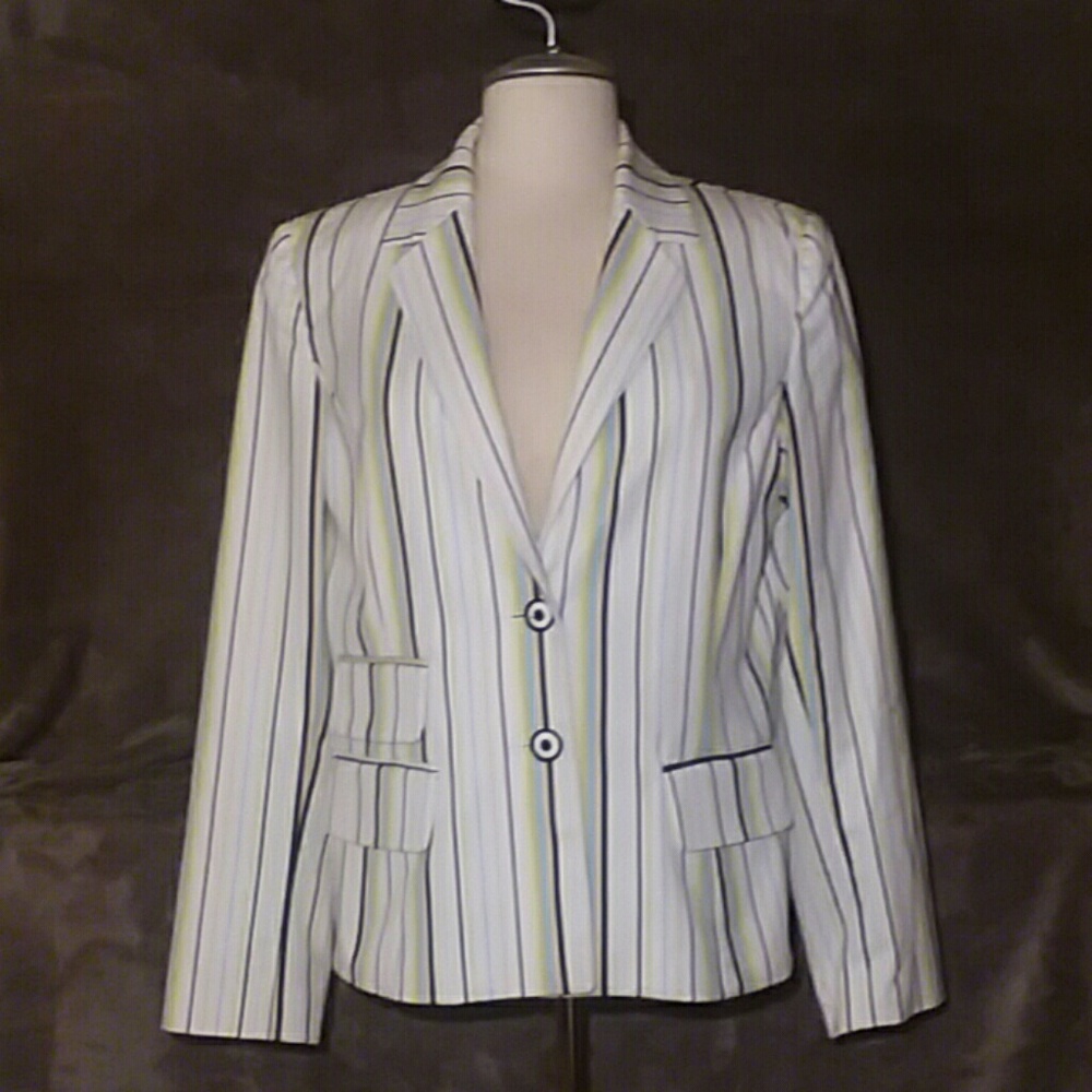 J'ENVIE New York Striped Blazer